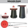 thumbnail image 2 of Portable Folding Camp Stool, 180kg Capacity, Ideal for Outdoor Adventures, 2 of 5