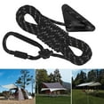 thumbnail image 1 of Ximing Reflective Tent guyline Tent Rope 5mm Thickened Guy Lines with Tensioner Wind Rope Tent Cord for Outdoor Activity Backpacking Black, 1 of 10