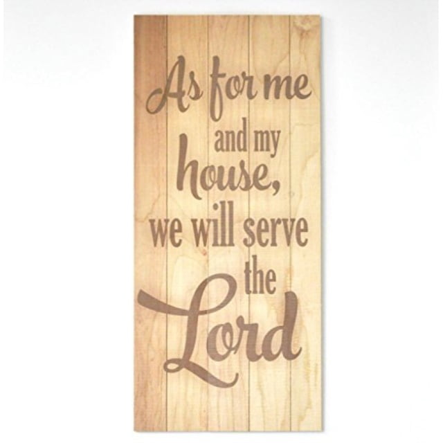 As For Me and My House 11 x 22 Wood Pallet Design Wall Art Sign Plaque MRC Wood Products As For Me and My House 11 x 22 Wood Pallet Design Wall Art Sign Plaque MRC Wood Products