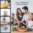 thumbnail image 2 of Labymos Mélangeur à Main Bâton Mélangeur Mousseur à Lait Fouet à Oeufs avec Broyeur Alimentaire 500 Ml/ Contenant 600 ml, 2 of 7