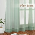 thumbnail image 7 of Sheer Sage Green Curtains for Bedroom 108 inches Length, Grommet Airy & Breathable Soft Voile Sheer Window Treatment with Light Filtering for Living Room, W54 x L108, 2 Panels, 7 of 7