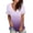 Purple, variant on VANLOFE Summer T-Shirts Navy T-Shirts for Women Women's Fashion Gradient Printed Blouse V-neck Short Sleeve Loose T-shirt Tops