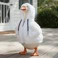 thumbnail image 5 of RUINIXCW 7 Inch Desk Goose Outfits Desk Duck Outfit Mini Porch Goose Outfit Funny Hooded Sweatshirt for Desktop Goose Figurine Fall Winter Desk Goose Clothes Table Centerpieces Decor (No Goose), 5 of 10