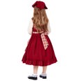 thumbnail image 5 of Bainana Girls Christmas Outfit Set Long Sleeve Reindeer Print Sweatshirt Plaid Skirt 2 Pieces Clothes Set Toddler Kids Relaxed Fit Party Wear, 5 of 9