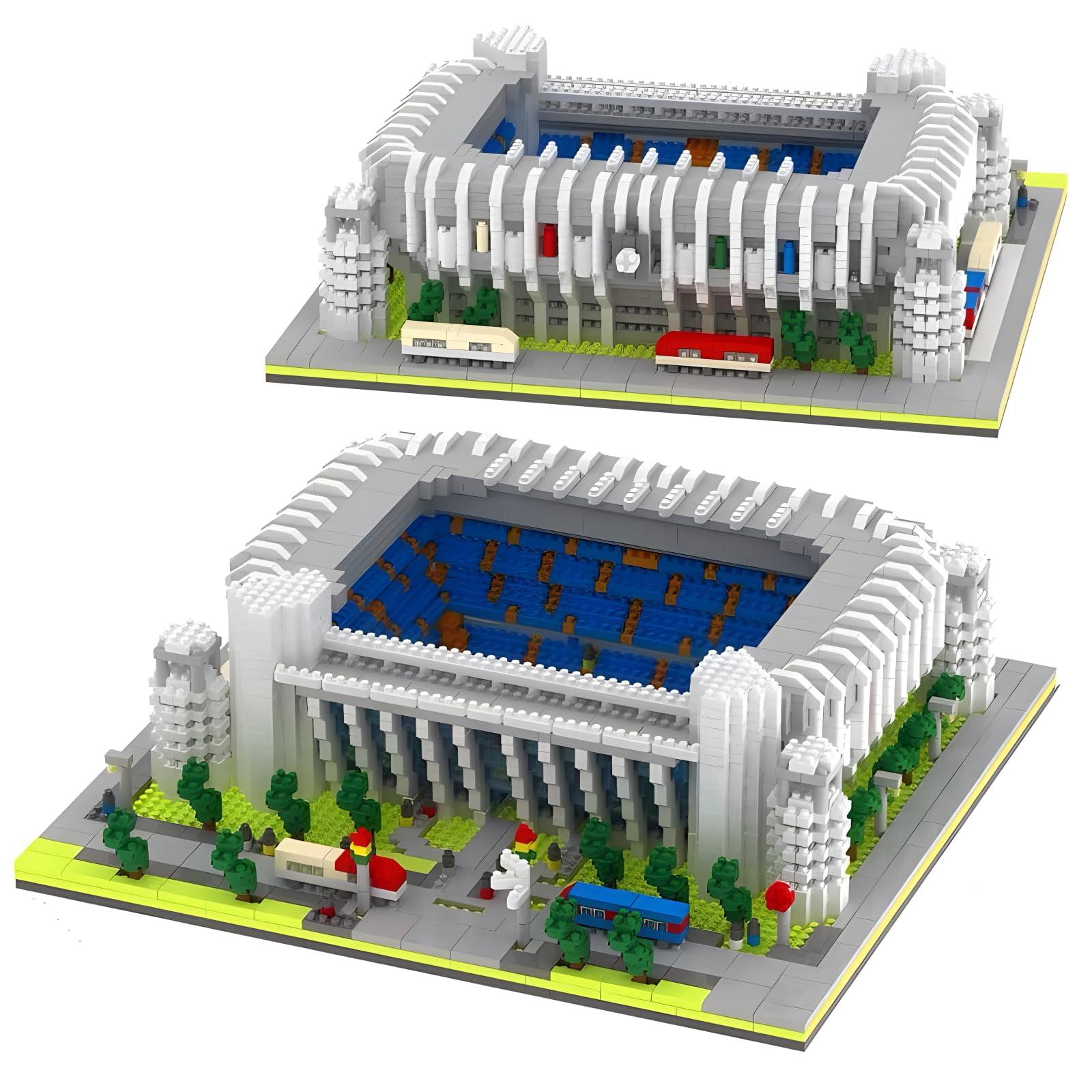 Barcelona Style Soccer Stadium Building Blocks Sets Toys Football Architecture Model Kits Gifts for Adults Kids Boys 3500+Pieces