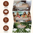 thumbnail image 7 of Brown Pink Vintage Round Tablecloth, Fitted Table Cover with Elastic for 45"-54" Round Tables, Retro Farmhouse Elegant Pastoral Table Cloth Outdoor Indoor Dinning Party Waterproof Tablecloths, 7 of 7