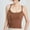 Gold, variant on Womens Sports Bra Seamless Long Crop Tank Racer Back Spaghetti Strap Workout Yoga Bra Padded Halter Neck Casual Tops Gold XL