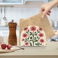 thumbnail image 2 of Yayeee Napkin Holder for Table Set of 2 Kitchen Paper Tissue Organization, Light Pink Flowers, 2 of 8