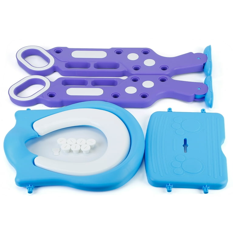 iMountek Portable Baby Toddler Soft Toilet Chair Ladder Kids Adjustable Safety Potty Training Seat Toilet Training Seat Toddlers Potty Seats Blue