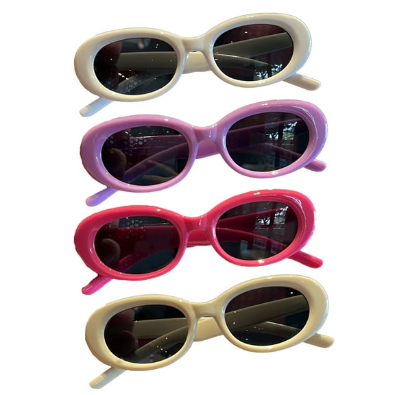 GJX 4Pcs Toddler Sunglasses,Meticulous Workmanship Kids Sunglasses,Versatile Everyday Look Toddler Sunglasses Age 2-4,Style1