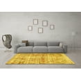 thumbnail image 3 of Ahgly Company Machine Washable Indoor Round Persian Yellow Traditional Area Rugs, 7' Round, 3 of 4