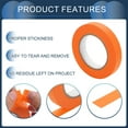 thumbnail image 5 of Unique Bargains Masking Tape, DIY Car Auto Paint Painters Tape, 1 Pc Orange 0.8 Inches x 60.1 Yards, 5 of 7