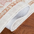 thumbnail image 5 of SAFAVIEH Blair Carleen Traditional Machine Washable Area Rug, 6'7" x 6'7" Round, Beige/Rust, 5 of 8