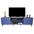 thumbnail image 3 of Mueble para TV de 80" Gris Storm Azul Centro de entretenimiento Hogare Europa, 3 of 10