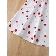 thumbnail image 7 of Summer Strawberry Print Straps Cute Dress Casual Hollow A-Line Skirt for 5-11Y Kid Girls, 7 of 7
