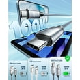 thumbnail image 3 of Aioneus USB C to USB C Cable 4Pack [3/3/6/10FT] 100W Fast Charging C to C Charger Cord Braided Compatible with iPhone 16/15, iPad, Samsung Galaxy (Grey), 3 of 7