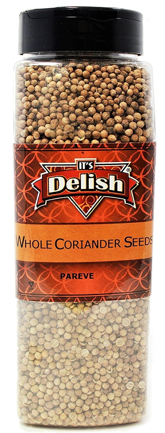 Whole Coriander Seeds All Natural by It's Delish, 11 Oz. Large Jar