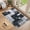 Black/Gray, variant on MICGEEK 8x10 Washable Area Rugs for Living Room, Modern Geometric Printed Rug, Vacuum-Friendly, Non Slip Indoor Rug for Bedroom Dining Room Home Decor Carpet, Brown/Beige
