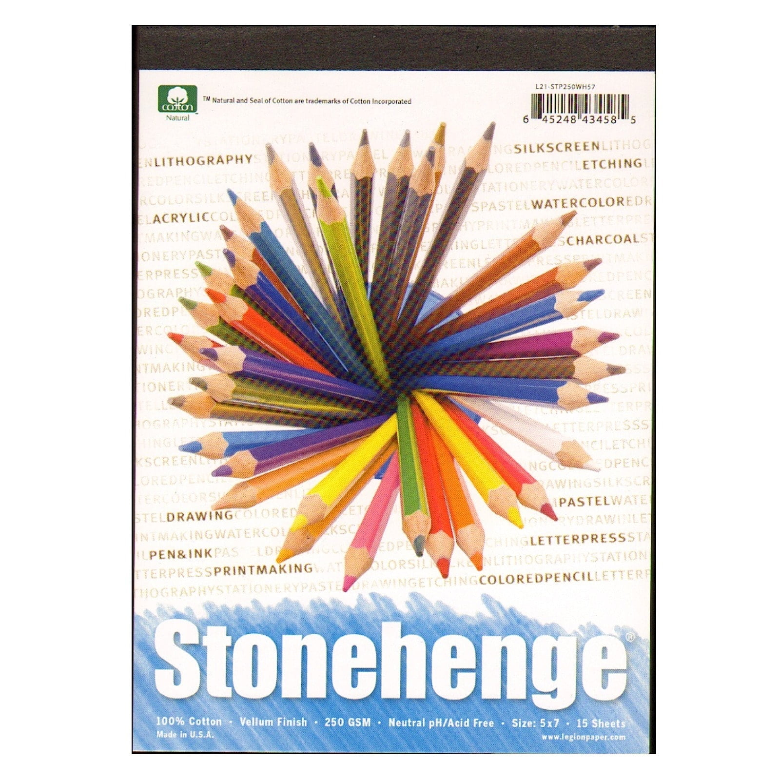 Rising Stonehenge Drawing Pads, 8" x 8", 15 Sheets, Pack Of 2