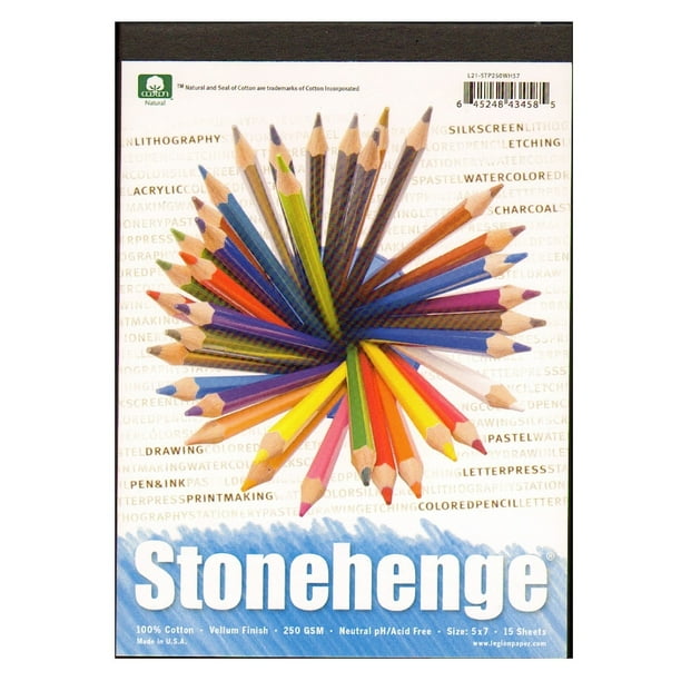 Stonehenge Drawing Pads 5 in. x 7 in., 15 sheets (pack of 2) Walmart