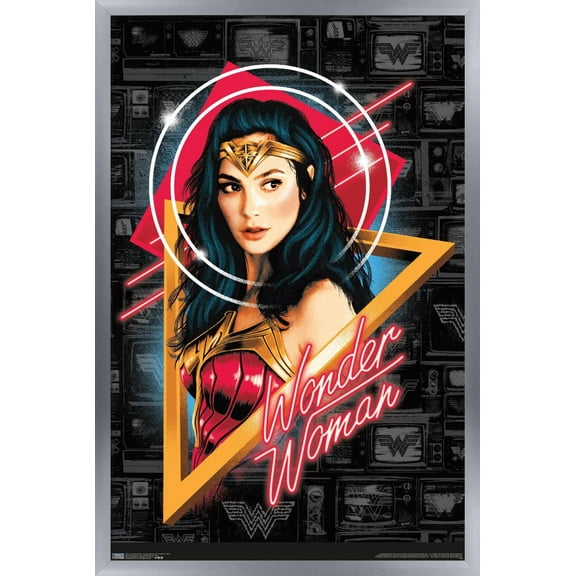 DC Comics Movie - Wonder Woman 1984 - Wonder Woman Wall Poster, 14.725" x 22.375", Framed