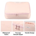 thumbnail image 3 of Unique Bargains 1 Pcs Makeup Bag Cosmetic Travel Bag Case Large Makeup Bag Make Up Brush Organizer Bag for Women Pink, 3 of 6