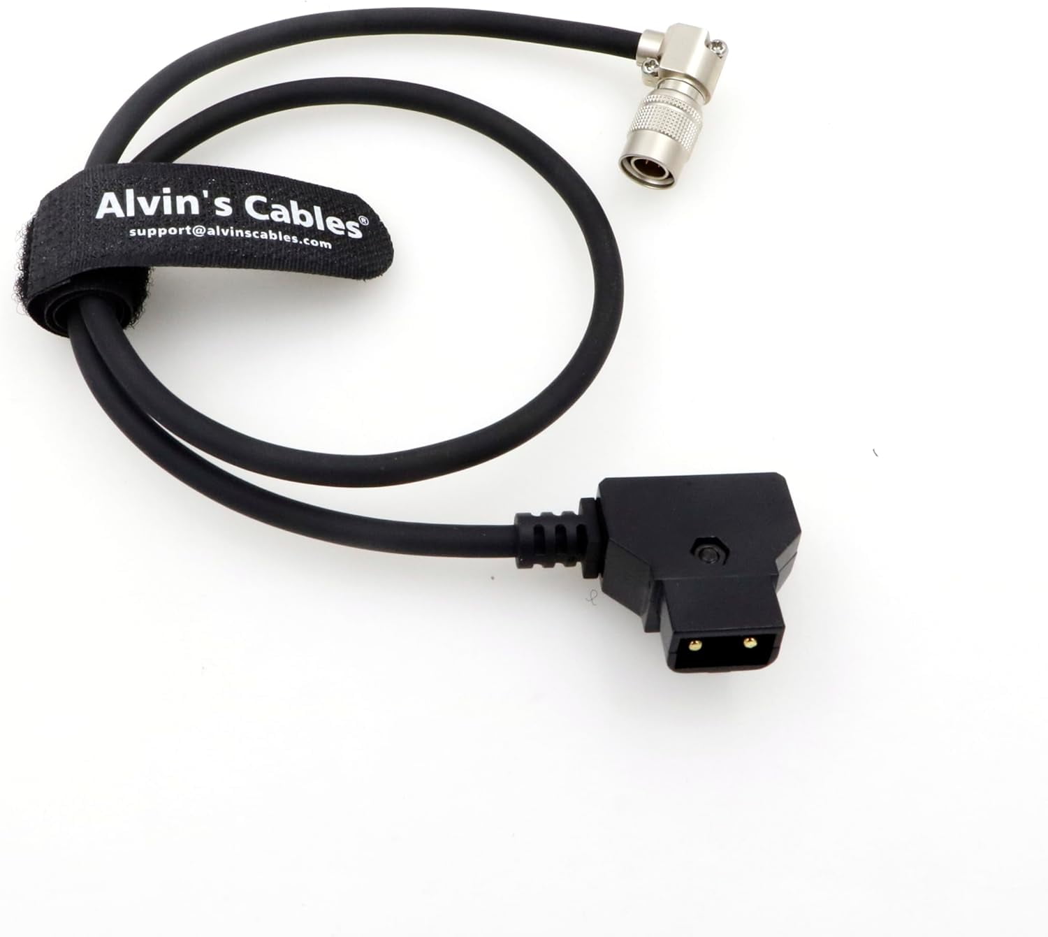 Alvin’s Cables Rotatable Right Angle Hirose 4 Pin Male to D-tap Power Cable for Sound Devices 688 644 633 MixPre-10 ii for Zoom F4 F8 F8N Recorder 50cm/19.7in