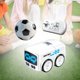 thumbnail image 1 of Mini autobús RC, juguete educativo, pista musical para niños y niñas, gestos, seguimiento, regalo de cumpleaños, juguete para niños, coche de control Blanco, 1 of 8