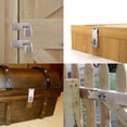 thumbnail image 3 of Pasador de seguridad para puerta JQK DL130-BN de acero inoxidable de 5 pulgadas, 3 of 8