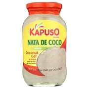 Kapuso Nata De Coco White Coconut Gel in Syrup, 12 Oz Jar
