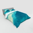 thumbnail image 3 of Ambesonne Modern Bedding Set 3 Pcs, Art Cloud Wave, Twin XL, Blue and White, 3 of 3
