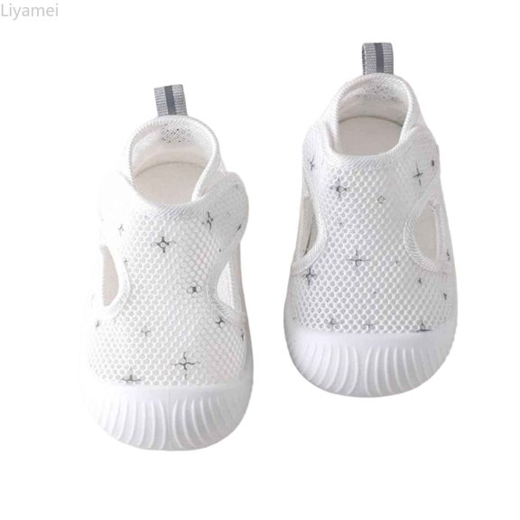 Liyamei Summer Arrival Baby Walking Shoes Infant Mesh Soft Sole Unisex Toddler Shoes 1 3 Years Slip Breathable Mesh Walking Shoes Size 13