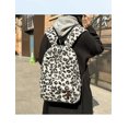 thumbnail image 3 of KKLDOGS Fuzzy Leopard Print Backpack Soft Plush Casual Daypack Large Capacity Lightweight Travel Commute Shoulder Bag, 3 of 5
