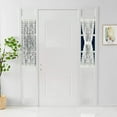 thumbnail image 1 of WARM HOME DESIGNS Pair of 2 Ivory Color Sheer Lace French Door Curtain Panels are 30 Inch Wide by 40 Inches Long. Scalloped Doorway Sidelight Curtains Come with 2 Matching Tie-Backs., 1 of 5