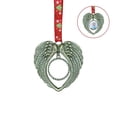 thumbnail image 1 of Foto del árbol de Navidad marco etiqueta adornos en forma de corazón Ángel que protege a los seres queridos foto colgante foto familiar regalo de recuerdo, 1 of 8