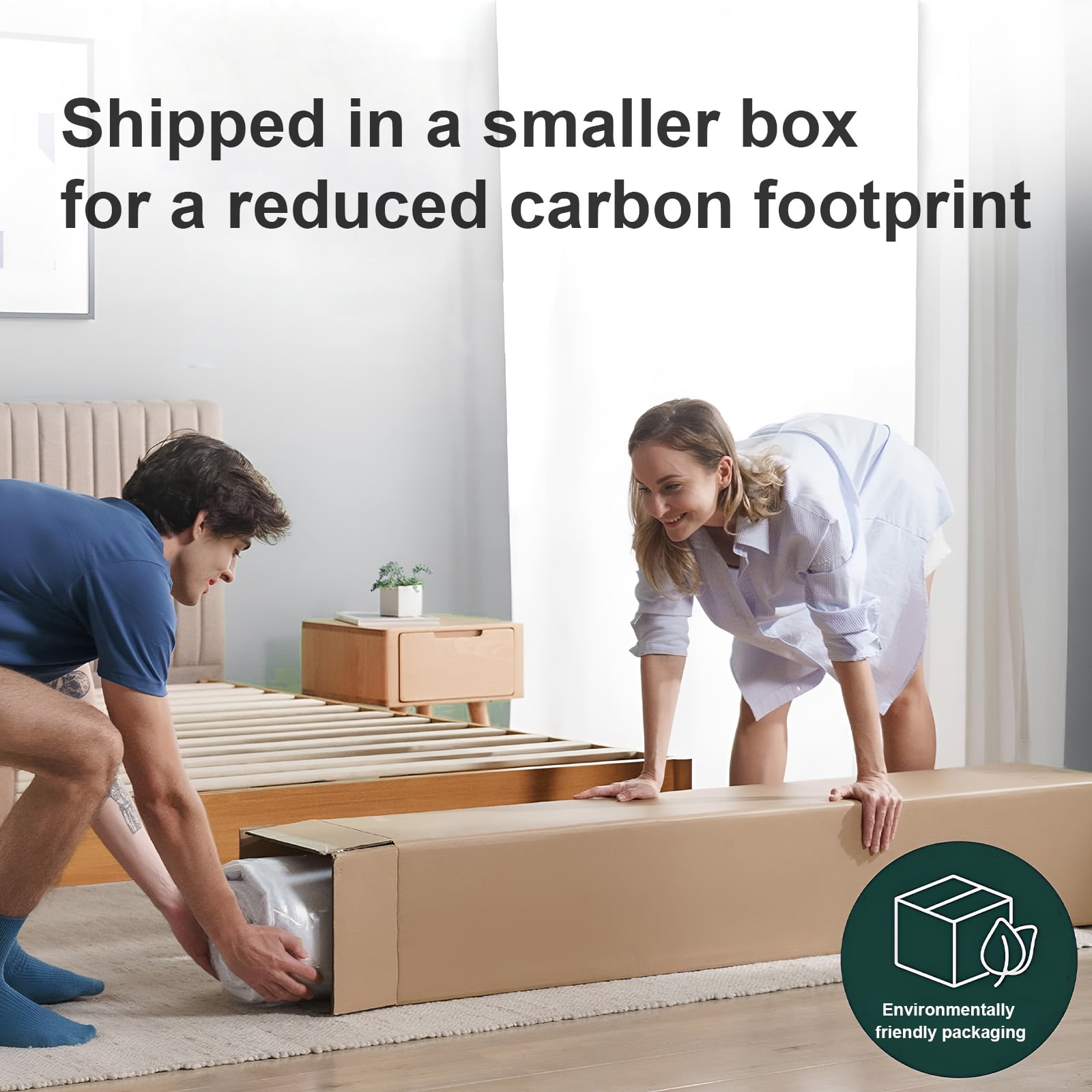 Full Mattress, 10 Inch Mattress Full Size, Individual Pocket Spring and Foam Mattress in a Box