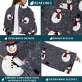 thumbnail image 3 of Manta portátil PAVILIA para adultos, mujeres y hombres, forro polar navideño, 3 of 8