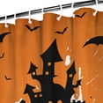 thumbnail image 4 of LHSCVUFASC Happy Halloween Pumpkin Shower Curtain Set Funny Cute Horror Shower Curtain with Hooks Bathroom Decor Indoor Decorations OneSize, 4 of 4