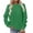 Green, variant on SBYOJLPB Long Sleeve Tops for Women Casual Solid Color Crew Neck Sweatshirt Pullover Top