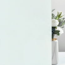 VELIMAX Privacy Frosted Window Film Non-Adhesive Frosted Window Cling Sticker Opaque Glass Tint for Bathroom Home Office,White(23.6 x 78.7 inches)