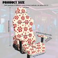 thumbnail image 2 of SCRAWLGOD Valentine's Day Decor Paw Heart Print Red Beige 4 Pieces Gaming Chair Covers with Armrest Covers Dustproof Stain Resistant Gaming Chair Cover Set Elastic Computer Chair Seat Slipcovers, 2 of 7