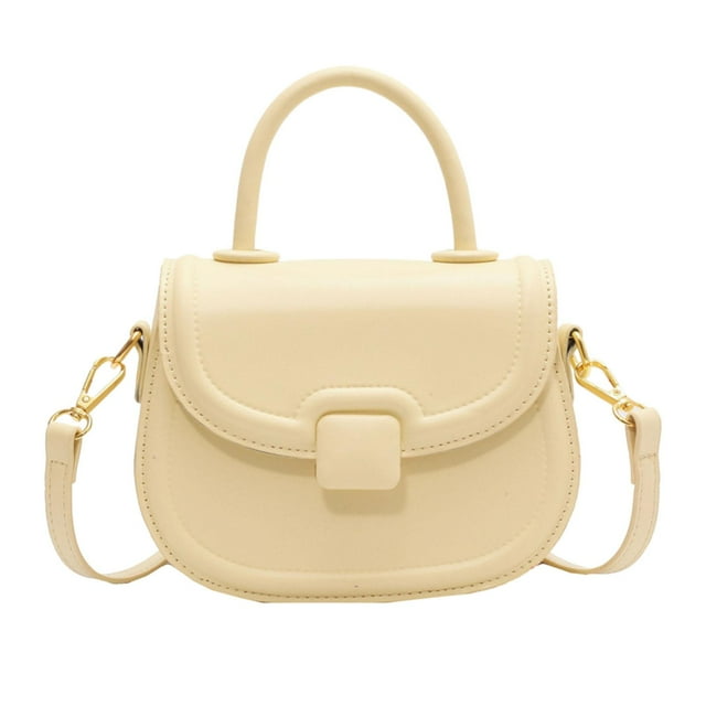 Bolso de Hombro para Mujer Yuyangstore Cruzado de PU Amarillo para Fiesta Vacaciones Primavera