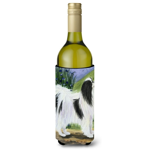Caroline's Treasures SS8028LITERK Japanese Chin Wine Bottle Hugger, Wine Bottle, multicolor