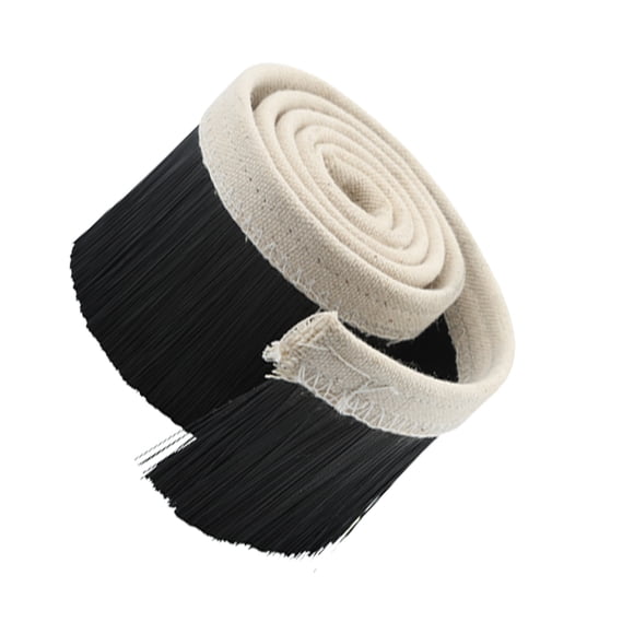 Scienceny Limpiador de cepillos para carpintería, colector de polvo, cepillo para el cabello, máquina de grabado, limpiador duradero, piezas, Herramientas eléctricas Negro Ancho 70mm-3m