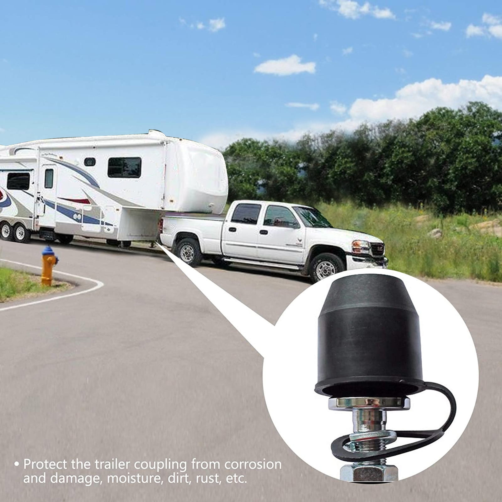 RuiJiao Clearance Towing Hitch Protective Cap Towing Hitch Cover Cap for Car Coupling