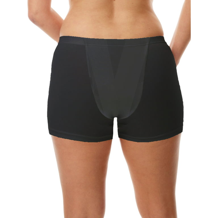 Underworks Vulvar Varicosity and Prolapse Support Brief with Groin  Compression Bands Black 3X-Large 