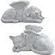 thumbnail image 4 of Estatua Lápida Honoraria JM Gato Ángel Memorial 25,5 cm Poliresina Piedra Antigua, 4 of 4