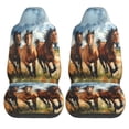thumbnail image 2 of KAKALAD Wild Free Running Brown Horses 03 Car Accessories Seat Covers Set Vehicle Seat Covers Universal Front Seats Protector 2 Pcs, 2 of 9