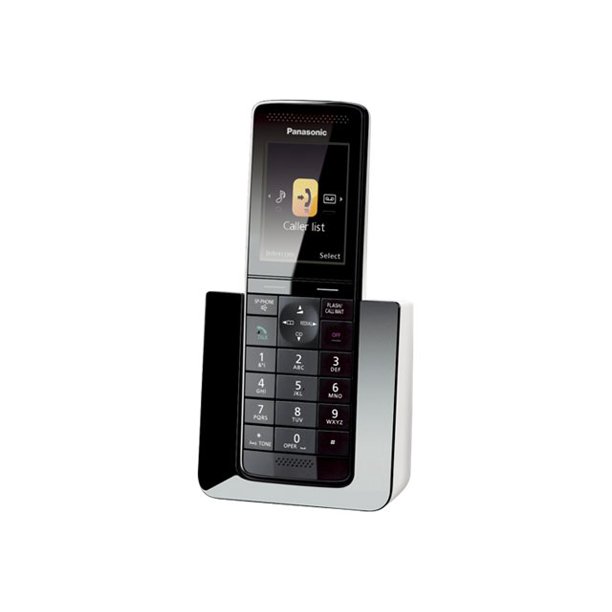Panasonic KXPRS120W Cordless phone answering system with caller ID
