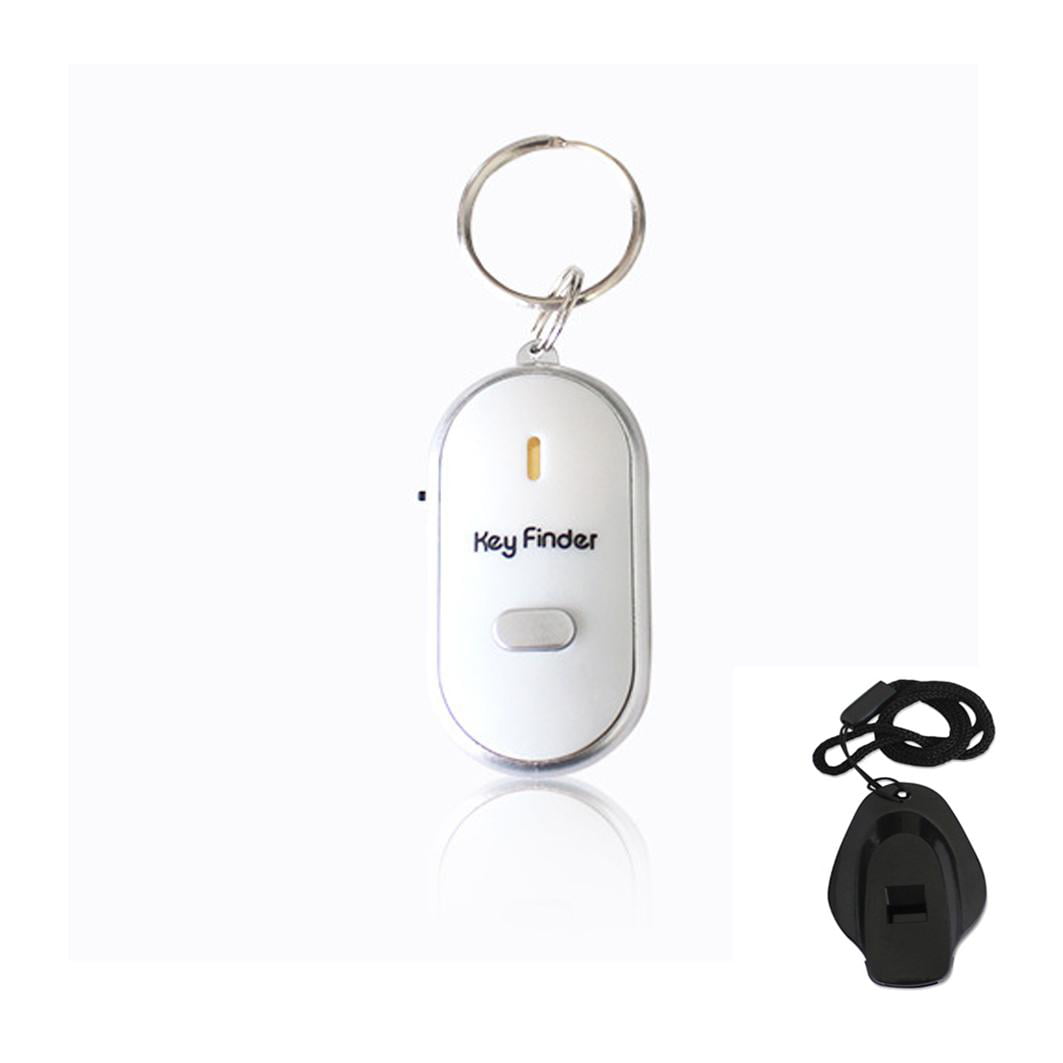 Locator Whistle Keyring Anti-Lost Keychain Tracker LED Key Finder Sound Control 